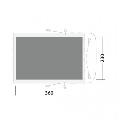 Teltmåtte dækker hele alrummet i Outwell Wolfburg 380A