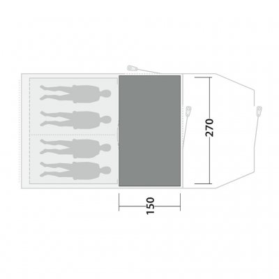 Outwell Cozy Carpet Rockwell 4– Tæltgulvtæppe