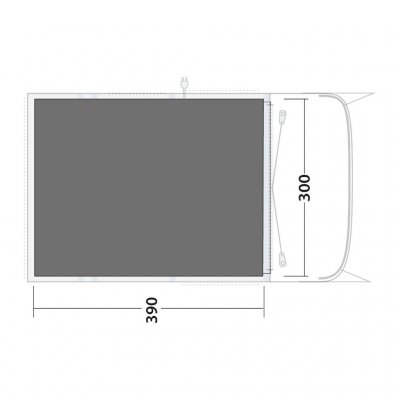 Måltegning til Flagstaff / Nashville / Monterey 5 gulvbeskytteren.