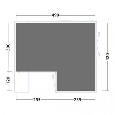 Måltegning til Maryland / Virginia 5 gulvbeskytteren.