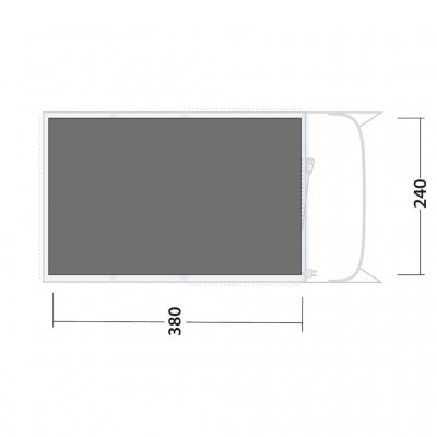 Måltegning til Monterey 4 Air gulvbeskytteren.