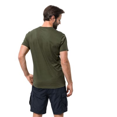 Jack Wolfskin Essential T Men Khaki ryg