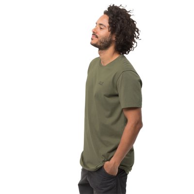 Jack Wolfskin Essential T Men Khaki forfra.