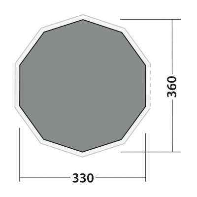 Tæppet til Robens Klondike dækker hele teltet.