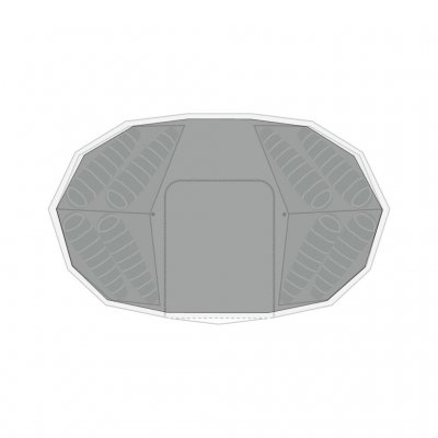 Underlaget dækker hele teltet og beskytter mod snavs og fugt.