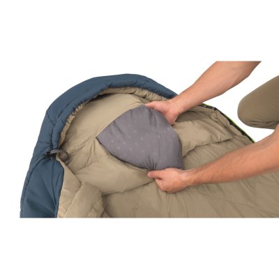 Lomme til pude i hætten.