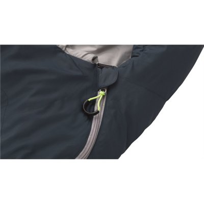 Kant på lynlåsen beskytter mod kold træk.