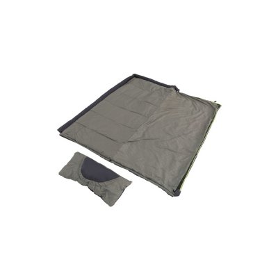 Soveposen er helt åben for at bruge som et tæppe.