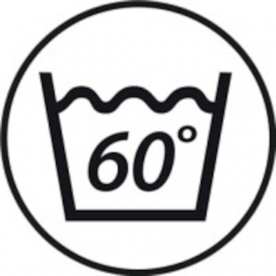Kan vaskes ved 60 °C.