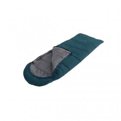 Overlap langs soveposens lynlås for at minimere varmetab