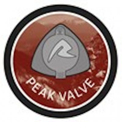 Kraftig ventil med kontraventil.