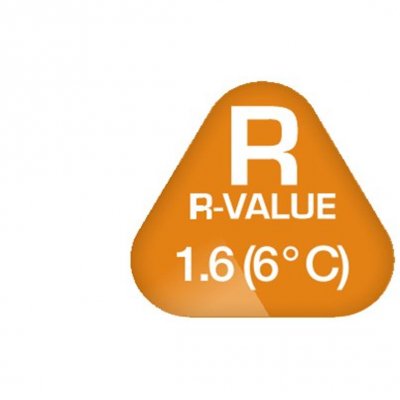 R-værdi 1,6 (6 ° C)