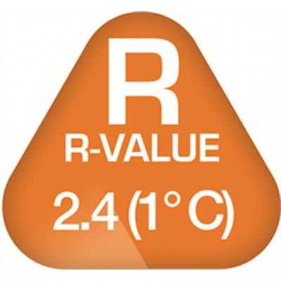 R-værdi: 2.4 ( -1°C)