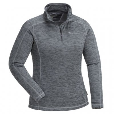 Pinewood Abisko Midlayer Halfzip Dame Dark Grey- nyttig blød og slidstærk fleece.