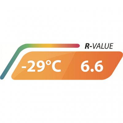Sovepuden er isoleret til at modstå temperaturer på minus grader.