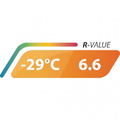 Sovepuden er isoleret til at modstå temperaturer på minus grader.