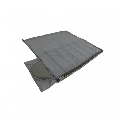 Soveposen er helt åben for at bruge som et tæppe.