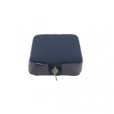 En let, kompakt campingpude med memory-skum og en justerbar luftkerne for tilpasset komfort.