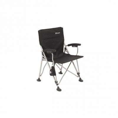 Stabil folde camping stol med armlæn og ekstra store fødder fra Outwell.