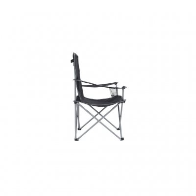 Spruce Arm Chair Ink Black er en slidstærk og sammenklappelig stol, perfekt til camping