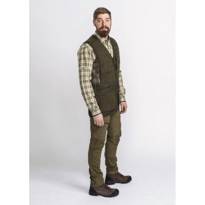 Pinewood Finnveden Hybrid outdoorbukser oliven fra siden