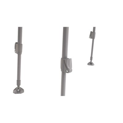 Bordet har justerbare ben til ujævne overflader