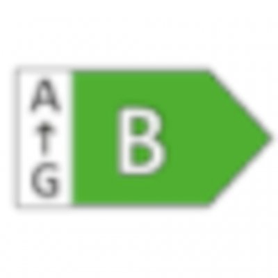 Energiklasse B garanterer lang driftstid på batteri.