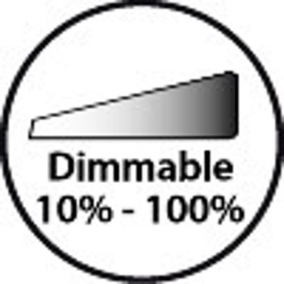 Justerbar belysning.