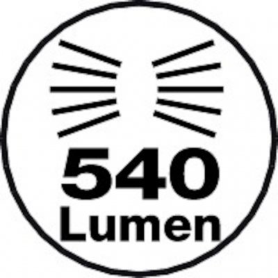 Kraftig teltlampe med en lysstyrke på 540 Lumen