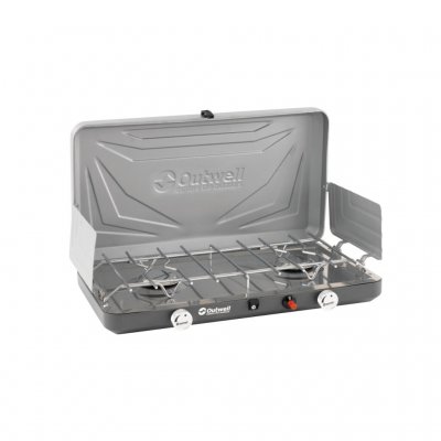 Outwell Annatto Gas komfur med ekstra bredde og 2 x 3500W brænder.