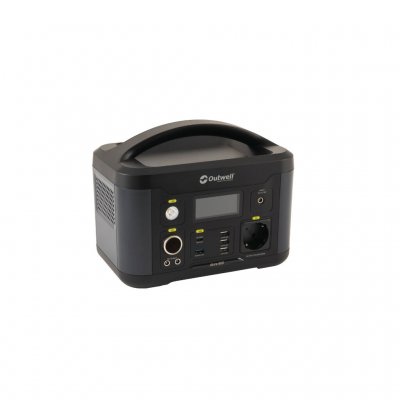 Outwell Akira 600 Power Station 230, USB og 12V stik til camping, sommerhus eller udendørs aktiviteter.
