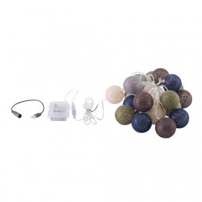 Lyssløjfen får strøm enten via et USB-kabel eller via en batteriboks (3xAA-batterier)