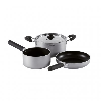 Grydesæt i aluminium med en holdbar non-stick belægning.