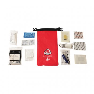 Praktisk taske med flera stykker til at tage sig af små og store sår