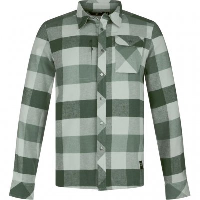 Praktisk og komfortabel flannel-skjorte fra svensk 2117 fremstillet i økologisk bomuld og genanvendt polyester.