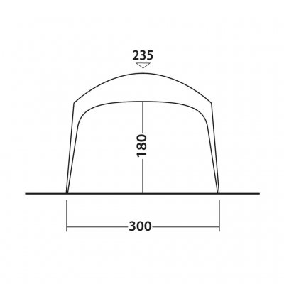 Højde på Outwell Wakefield Shelter M
