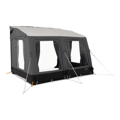 Dometic Rally Air Stay 330 S er et fortelt, der passer til både campingvogne og autocampere.