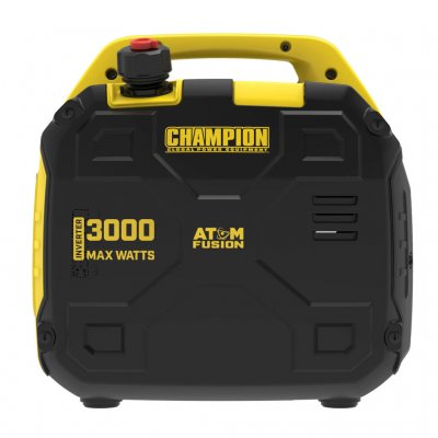 Champion 3000W fra siden med tank