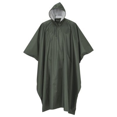 Regn poncho fra svensk Pinewood, perfekt til camping og udendørs aktiviteter.