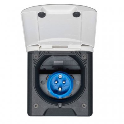 Fjederbelastet låg med magnetlås.