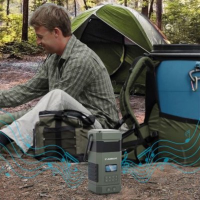 Perfekt radio til camping og friluftsliv.