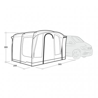 Dimensjoner på Outwell Armona