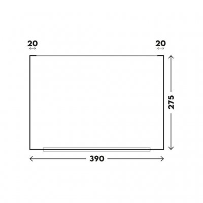 Plantegning for Telta Life 390 forteltet.