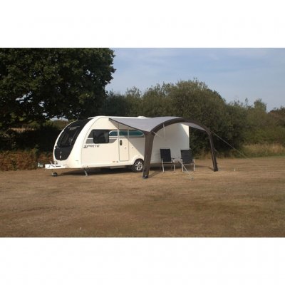 Soltaget er let at montere på campingvognen.