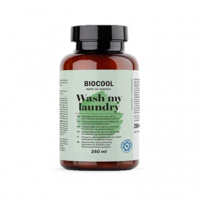 Biocool Wash My Laundry vaskemiddel til både håndvask og maskinvask.