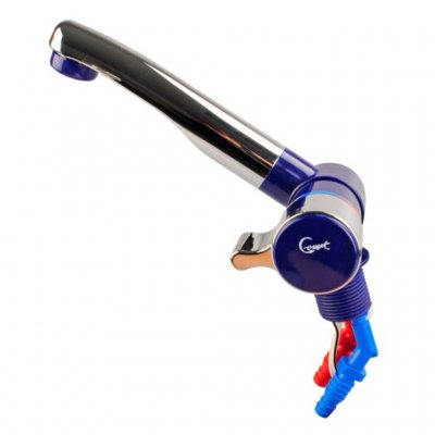 Comet London caravan vandhane fra siden.