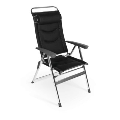 Dometic Quattro Milano Pro er en campingstol med højt ryglæn og blødt polstret sæde og ryglæn.