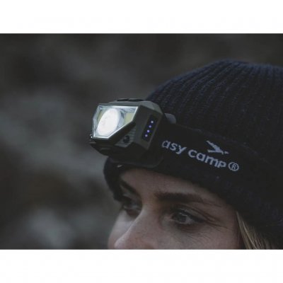 Pandelygten har et justerbart pandebånd og seks forskellige lysindstillinger.