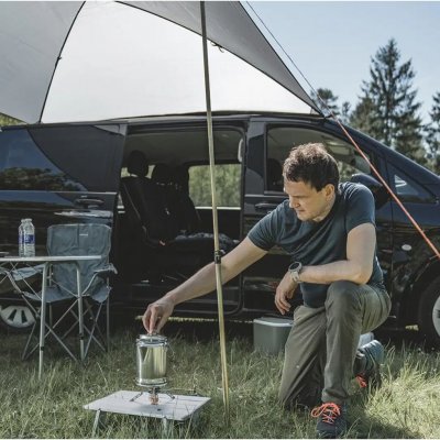 Markise med ekstra ståhøjde til vans, campingvogne og mindre autocampere på 2,5 x 2,5 meter.