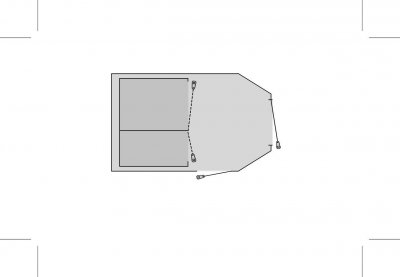 Skitse for underlag til Easy Camp Base Air 500